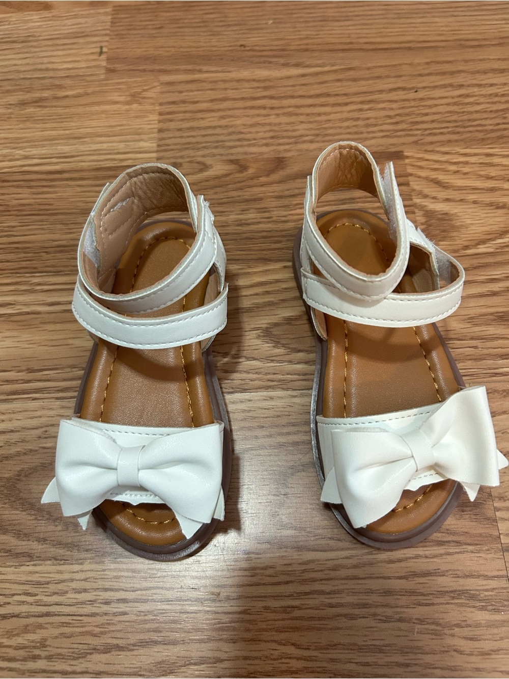 Girls White Bow Sandals - Kids Shoes